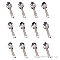 Candy Buffet Party Spoon Scoop Silver Color Plated Plastic Scoops | Buffet Candy Ice Cream Uses (12 Pack) - B077X6CG97